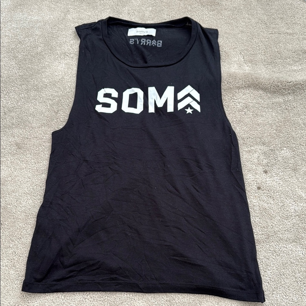 Barry’s Soma Black Muscle Tee Sleeveless